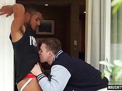 Big dick gay interracial with eating cum