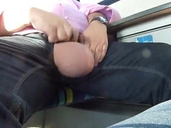 Big-Bellied Daddy Bear Plays with His Balls