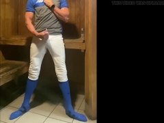 Jockdad87 Edges in the Sauna Blue Baseballgear