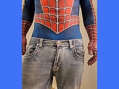 Spiderman's BIG COCK on the movie set of Spidey's Web's part 2...  Spiderman Super Hero