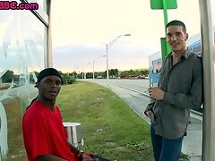 Public Black bottom assfucked outdoor after picked up 4 sex