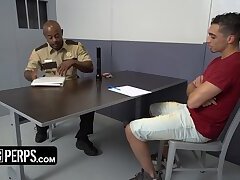 YoungPerps - Fit Latino Satisfies Big Black Officer's Cravings For Meat Deep Inside H