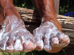 Close up of black sole for the true fetish of soles, MY homos aficionado demand