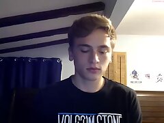 Blond twink Cums On sex tool And Licks his love juice - Chaturbate