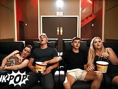 Joey Mills & Felix Fox Go To The Cinema With Their Gf's But They End Up Getting Fucked Together - Twink Pop