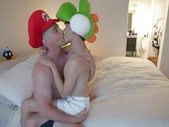 Max and Yos Mario & Yoshi have some fun.