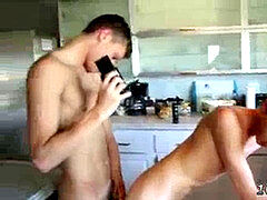 Hand fucking diminutive dude gay A spunk Load All Over His Smooth Taint!