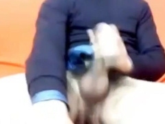Italian Str8 Stud with Thick Man Rod spunks on web cam 118