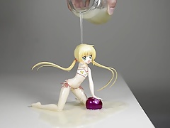 Flat Chested Nagi Gets Covered in My Old and Fresh Cum