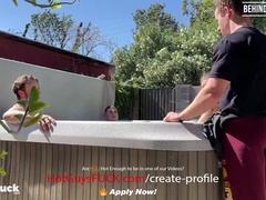 Behind The Episodes: Meaty Boob Stunner Kenzie Likes 2 Dangled Wolves!