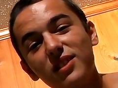 Barely legal men are watching each other as they stroke it