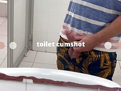 Tim Blesh Quick Cumshot in a Toilet