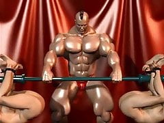 Cartoni Porno Gay: Bodybuilding