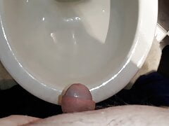 me chubby uncut small dick pee 2