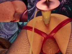 Gay anal fuck machine, male orgasm, fuck machine orgasm