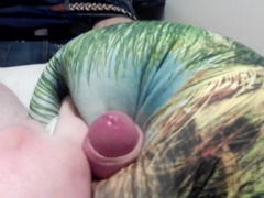 Homosexual Man Pummeling Cushion and Jism Xxl