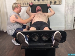 Nice Nemo Set Up To Kittle On A Restrain bondage Sofa