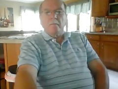 grandpa cum on webcam