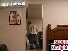 Seduced hairycock Black str8 sucked by gay in amateur video