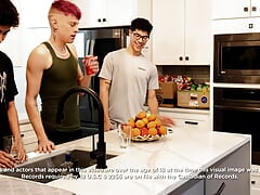 NastyTwinks - Grounded - Hot College Twinks Play Truth or Dare when Step Dad Comes and Fucks Them.  Part 2 to Bookworm!