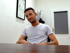 Compliant little slut riding hard dick in a casting video