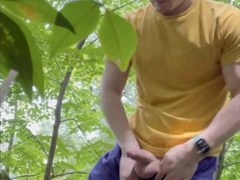 SUPAH Risky Nude Hike with Jizz Flow