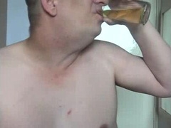 guzzling piss
