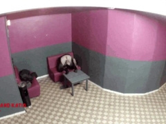 Rigid exhibition in a porno cine with Ulla Spicy