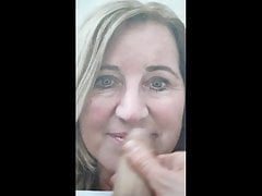 Facial for hot milf Bianca