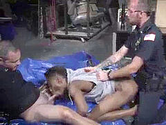 Gay cop bang-out pornography movie and hottest mature male cops first-ever time