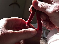 Sunny Sunday foreskin stretching - pliers