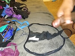 Cum on tiny Victoria's secret v string