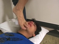Poor guy gets his Face Trampled with Bare Feet