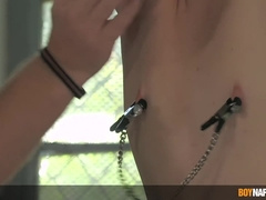 Master Kane Tries On Different Toys On Justin Tiempos Slim Body