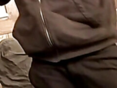 Two straight dudes stroking their cocks until spilling cum