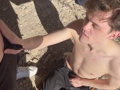 Masturbating, sucks, younger