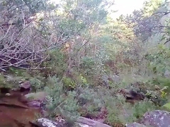 I jerked my jizz-shotgun near the waterfalls in Minas Gerais