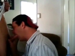 Sucking a neighbor's cock and he cums on my face 13