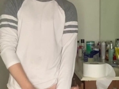 Sizzling teenager stud screws himself with fake penis