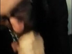 Hot bearded guy sucking guy in public restroom 11