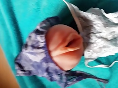 cumshot on my fleshlight pussy