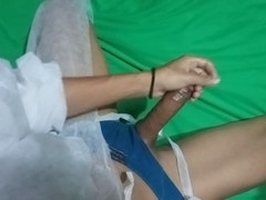 Big cock outdoor, getting off, undergarments