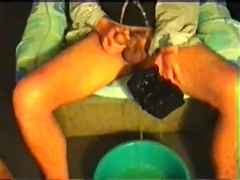 two Cum-Shots,lengthy Pissing into Undie for Online-Ally