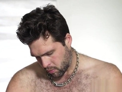 Leather clad biker bear buttfucking gay