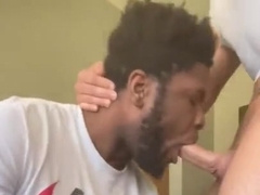 Black Man Takes Massive Facial Cumshot From White Jock