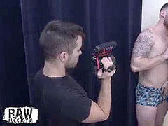 RawFuckBoys - Bearded father creampies lean twink boy as voyeur witnesses