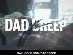 Gigantic muscle stepdaddy ravages his Sonny sans protection