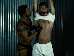 Hairy gay spanking and cumshot