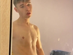 Super-Fucking-Hot Young Youngster with Giant Lollipops masturbates and pops