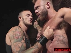 Clover clamps teasing Christian Wilde's most sensitive spots: his nipples and balls